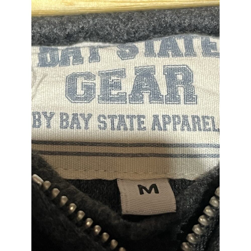 Boston Mass Spellout 1630 Full Zip Full Zip Hoodie Size Medium Gray Sweatshirt - Picture 8 of 10